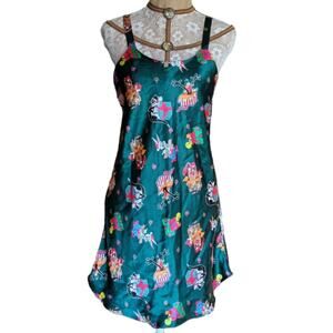 Vintage 90s Looney Tunes emerald Green Christmas Nightie